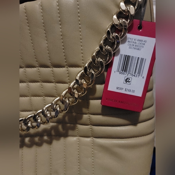 Authentic Vince Camuto Barb Tote (Biscotti) - Picture 3 of 13